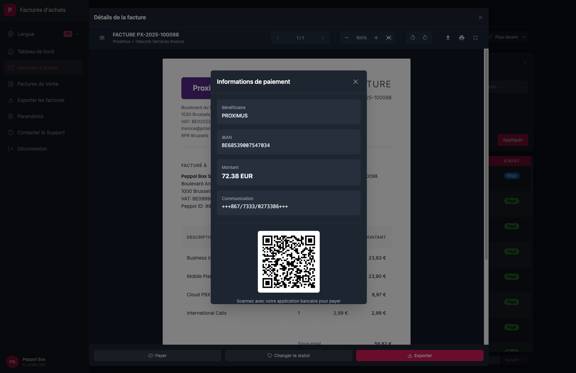 Purchase invoice workflow processing