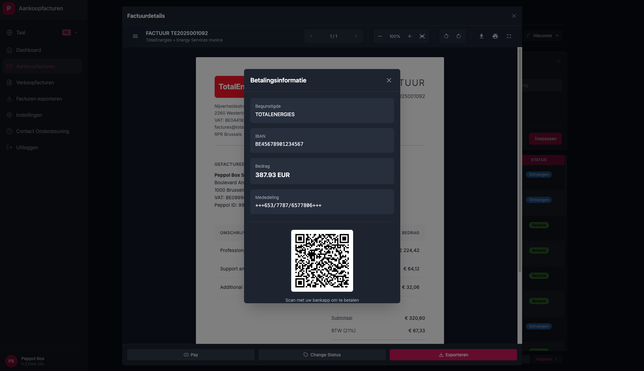 Purchase invoice workflow processing