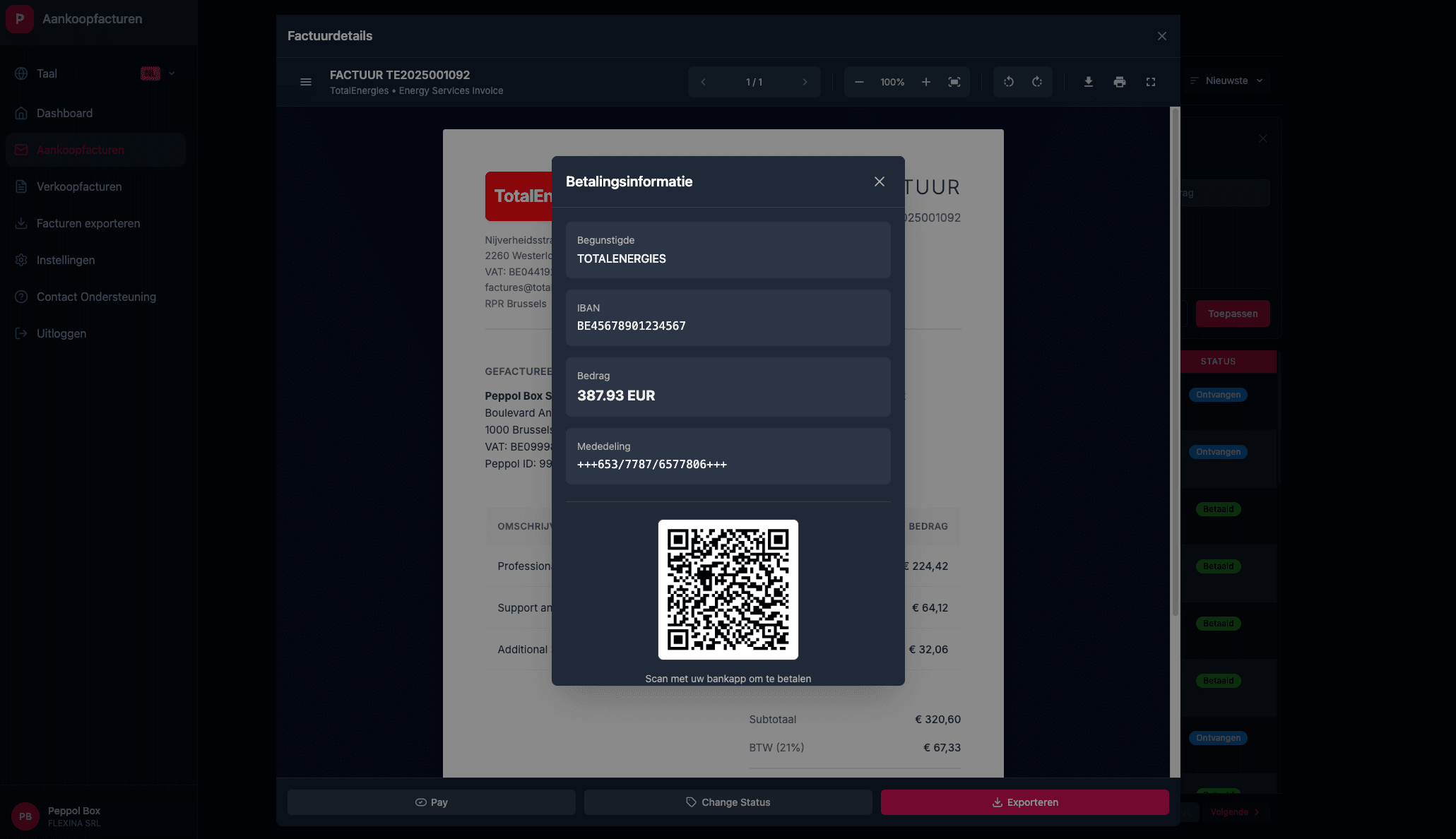 Purchase invoice workflow processing
